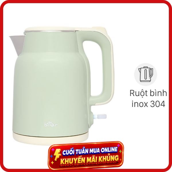 Bình đun siêu tốc Bear 1.5 lít KE-5H15V35