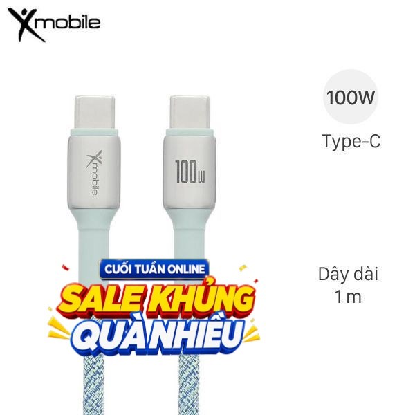 Cáp sạc nhanh 1m Xmobile L2515