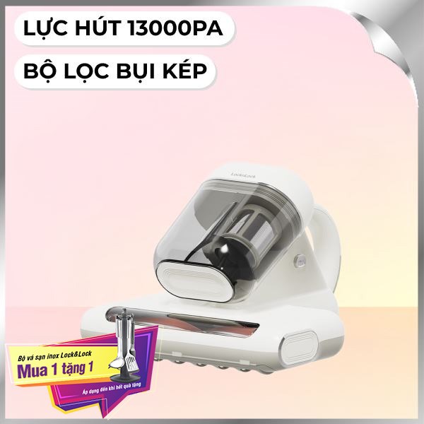 Máy hút bụi đệm giường Lock&Lock ENV818IVY