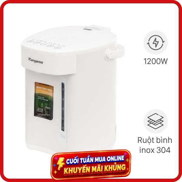 Bình thuỷ điện Kangaroo KGT32G 3.2 lít