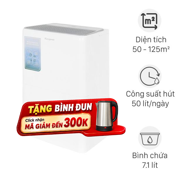 Máy hút ẩm Kangaroo KGDH50G 840W