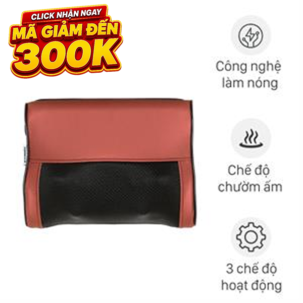 Gối massage Bomidi MP1 - Đen Đỏ