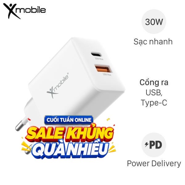Sạc 2 cổng Xmobile DS052AC