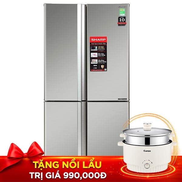 Sharp Inverter 572 lít SJ-FX650V-SL
