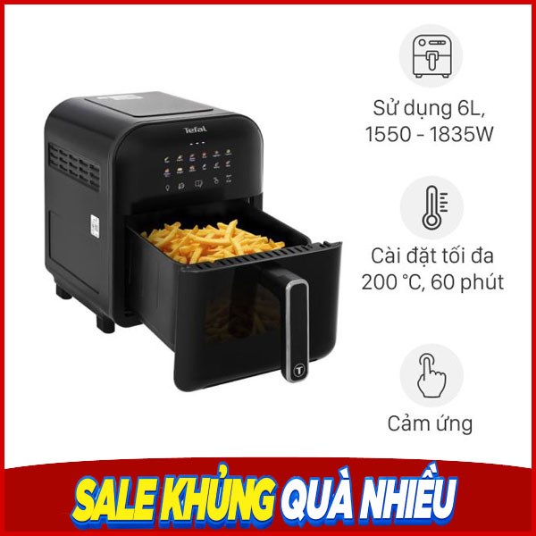Nồi chiên không dầu Tefal Window 6 lít EY821868