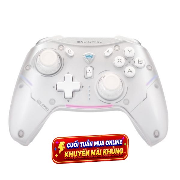 Tay cầm chơi game Machenike Trắng G5 Pro Max