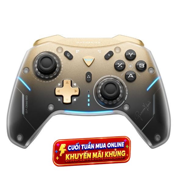 Tay cầm chơi game Machenike Đen Vàng G5 Pro V2 Premium Edition