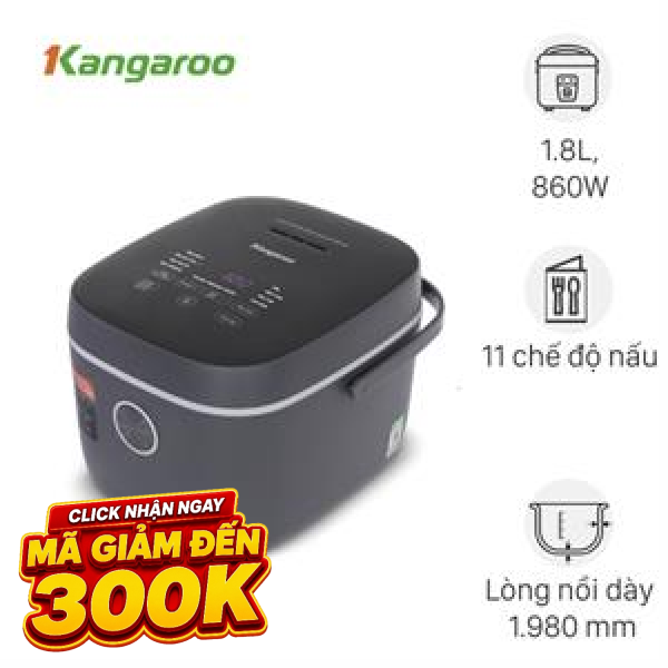 Nồi cơm điện tử Kangaroo 1.8 lít KGRC18D3G