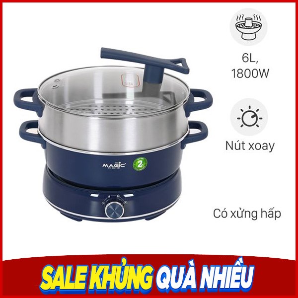 Nồi lẩu đa năng Magic Eco AC-282 6 lít