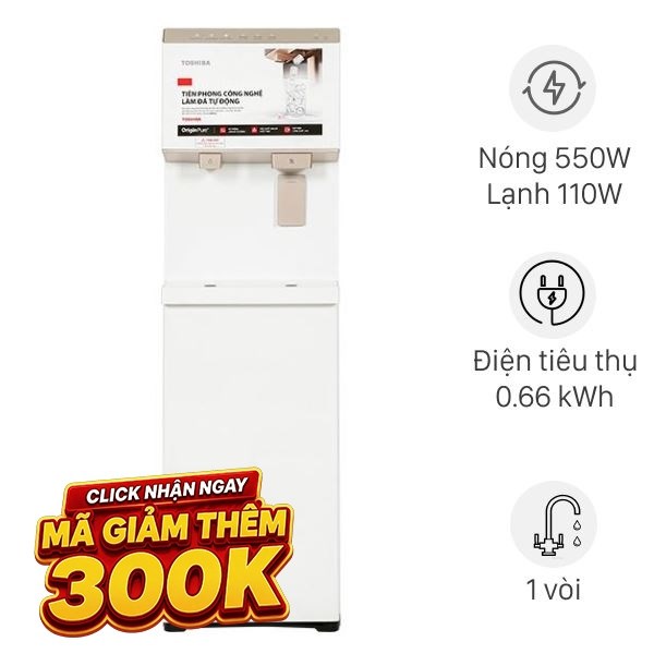 Cây nước nóng lạnh và làm đá Toshiba RWF-IW2469BVN(W) 660W
