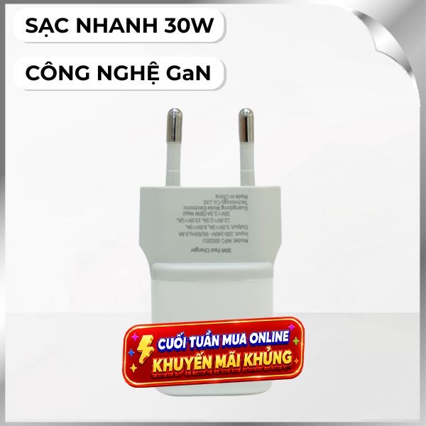 Sạc nhanh Type C PD 30W MOCOLL MOC6796