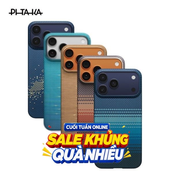 Ốp lưng MagSafe iPhone 17 Pro Max Aramid PITAKA Ultra Slim có PitaTap