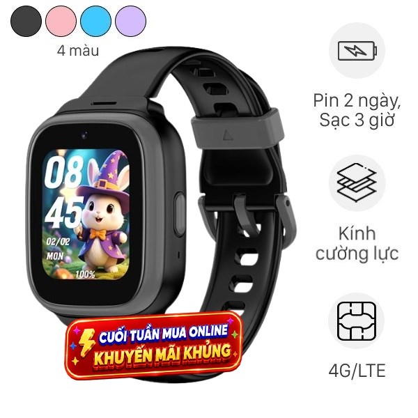 Kidcare Sight S5 4G 47mm dây cao su