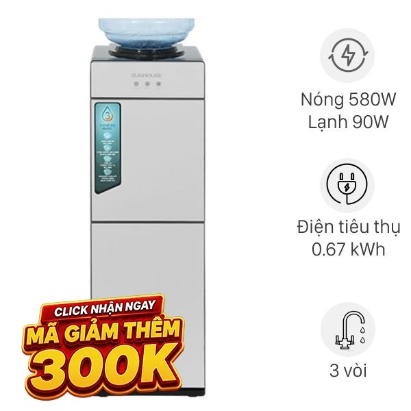 Cây nước nóng lạnh Sunhouse SHD9635 670W
