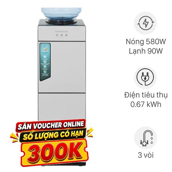 Cây nước nóng lạnh Sunhouse SHD9635 670W