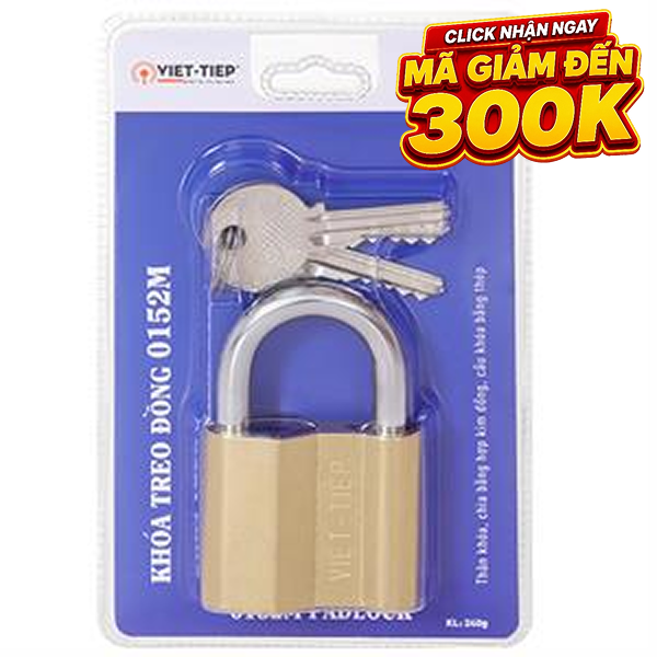 Ổ khóa đồng 48 mm Việt-Tiệp 0152M