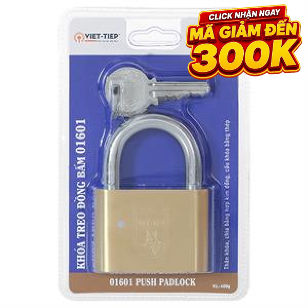 Ổ khóa bấm đồng 60 mm Việt-Tiệp 01601