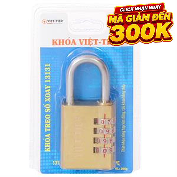 Ổ khóa số xoay đồng 40 mm Việt-Tiệp 13131