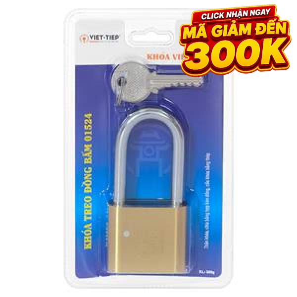 Ổ khóa bấm đồng 48 mm Việt-Tiệp 01524