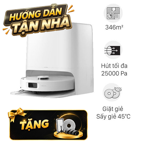 Robot hút bụi lau nhà Roborock Qrevo 2 Pro - Trắng