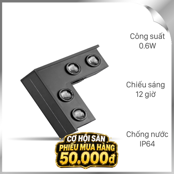 Đèn hắt tường năng lượng mặt trời Modi MD-SWL-L8 WW