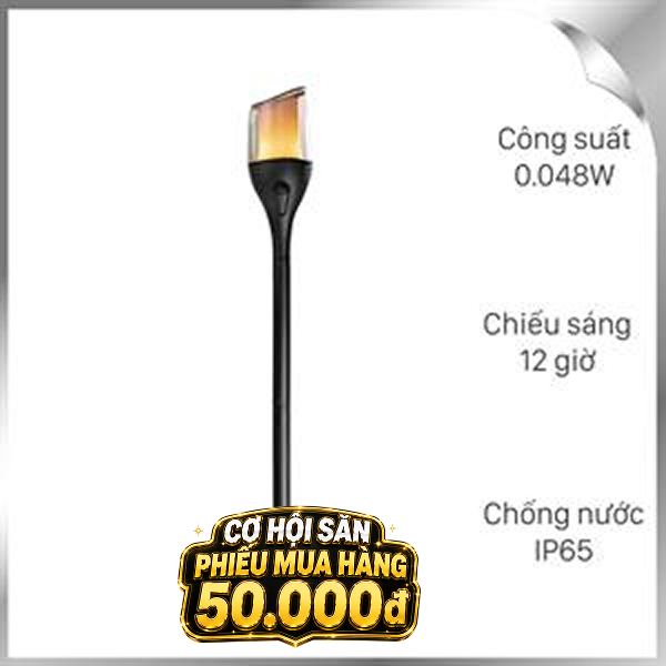 Đèn cắm cỏ năng lượng mặt trời Modi MD-SOLAR-W7001 GD