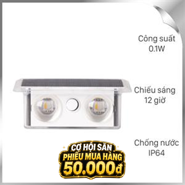 Đèn hắt tường năng lượng mặt trời Modi MD-SWL-W4 PRO 3C
