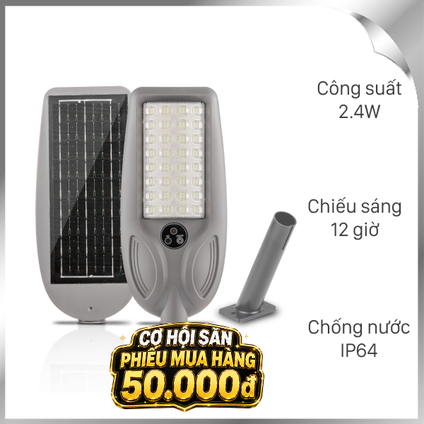Đèn đường liền thể năng lượng mặt trời Modi MD-SLT97-30-W WH