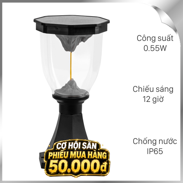 Đèn năng lượng mặt trời đa năng Modi MD-SOLAR-D6001 WW