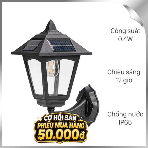 Đèn trụ cổng năng lượng mặt trời Modi MD-GFB-B WW