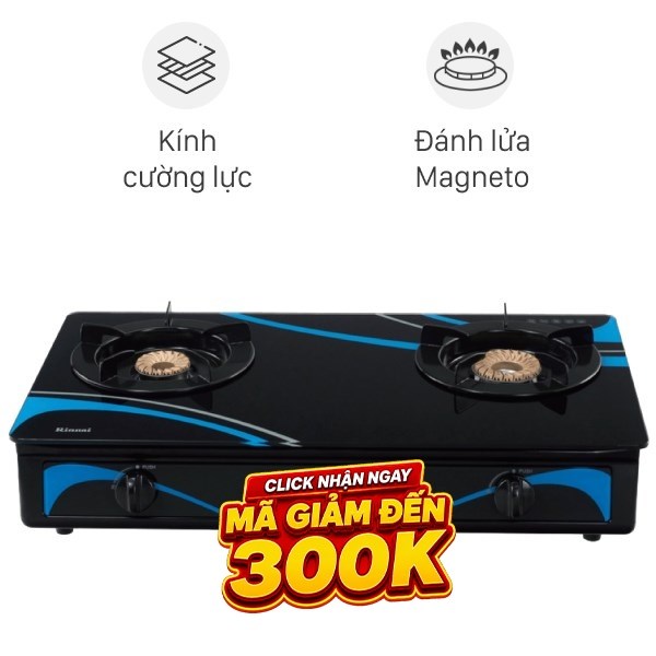 Bếp ga đôi Rinnai RV-3715GL(BC)