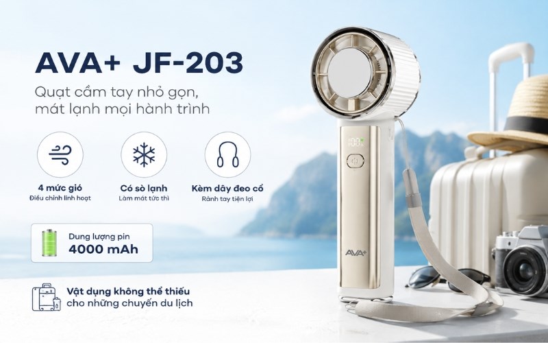 Quạt t&iacute;ch điện mini giải nhiệt m&ugrave;a h&egrave;
