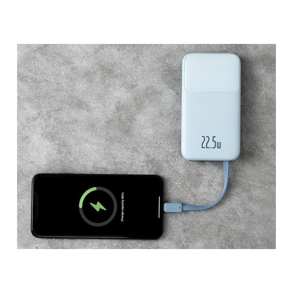 Pin sạc dự phòng Polymer 10000mAh Type C PD 22.5W Baseus Comet PPMD10 kèm cáp Lightning và Type C