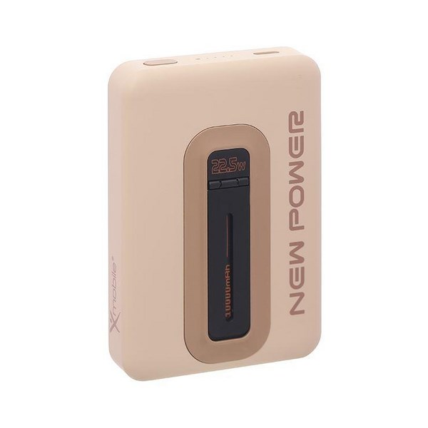 Pin sạc dự phòng Polymer 10000mAh Không dây Magnetic Type C PD 22.5W Xmobile New Power P11 kèm Cáp Type C