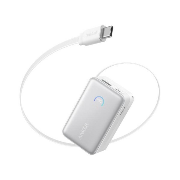 Pin sạc dự phòng 10000mAh Type C PD QC 3.0 45W Anker A1638 kèm cáp dây rút Type C
