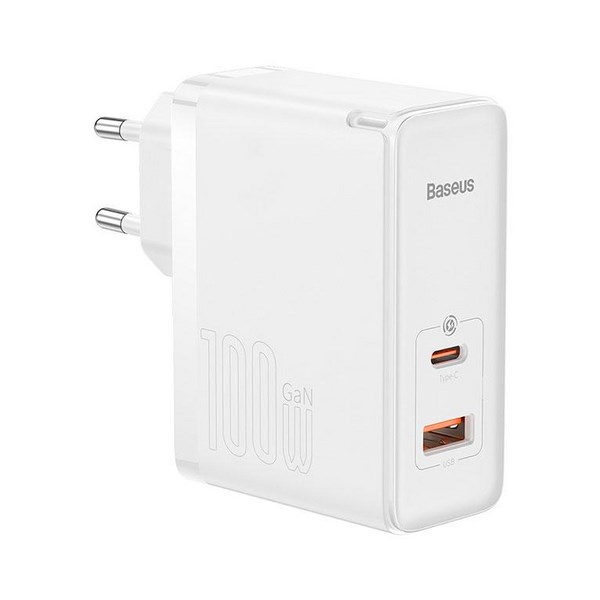 Bộ sạc nhanh 2 cổng USB Type-C QC3.0 PD 100W Baseus CCGAN100E5 kèm Cáp Type C - Type C