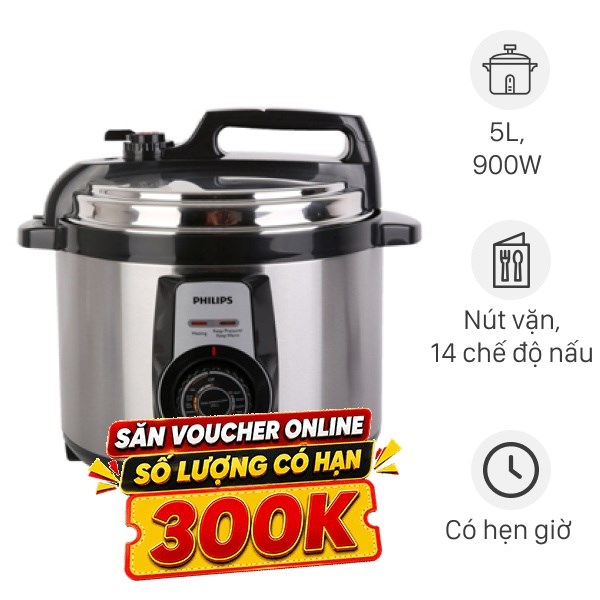 Nồi áp suất điện Philips 5 lít HD2103/66