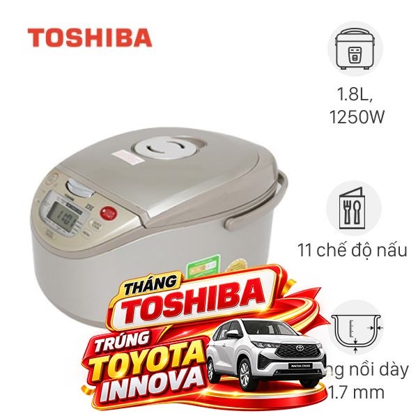 Nồi cơm điện cao tần Toshiba 1.8 lít RC-18RH(CG)VN