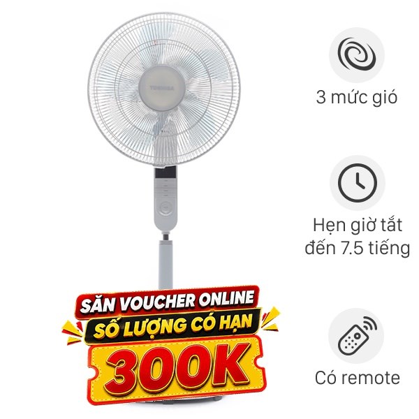 Quạt đứng Toshiba  5 cánh F-LSA20(H)VN 60W