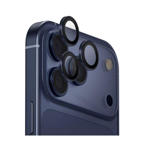 Miếng dán camera iPhone 17 Pro/iPhone 17 Pro Max OPTIX Viền Nhôm Thủy Tinh UNIQ