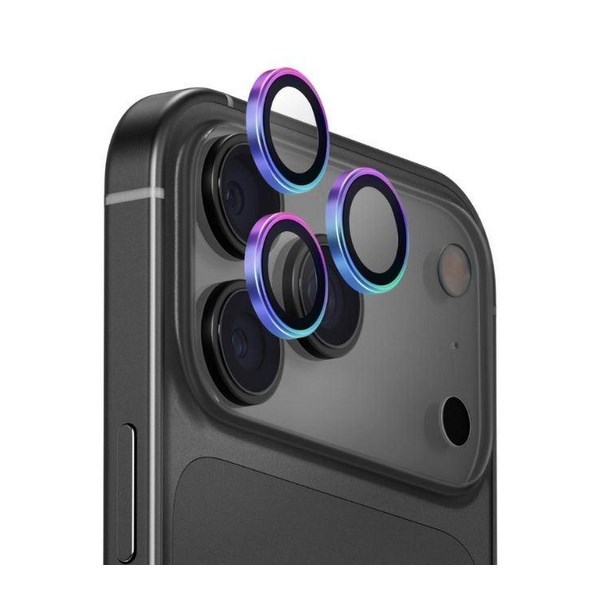 Miếng dán camera iPhone 17 Pro/iPhone 17 Pro Max OPTIX Viền Nhôm Thủy Tinh UNIQ