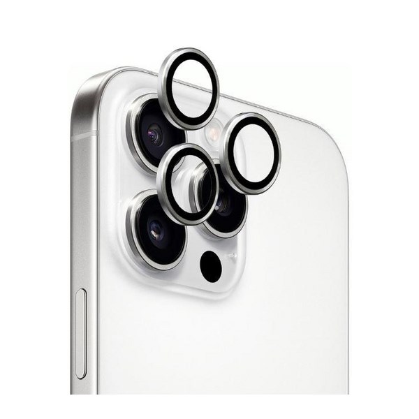 Miếng dán camera iPhone 16 Pro/iPhone 16 Pro Max Thủy Tinh Nhôm Silicat MIPOW