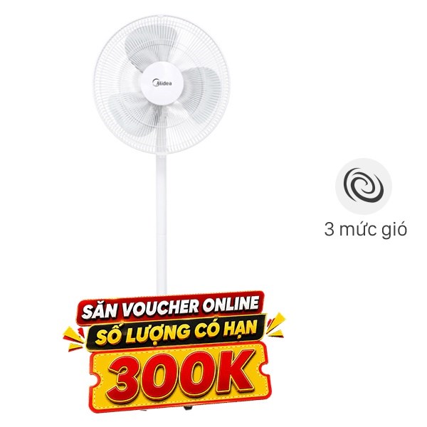 Quạt đứng Midea  3 cánh FS40-18C 50W
