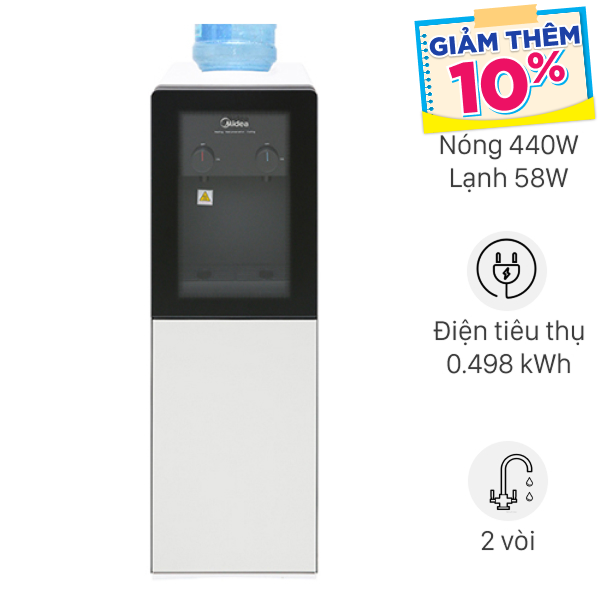 Cây nước nóng lạnh Midea YD1518S-X 498W