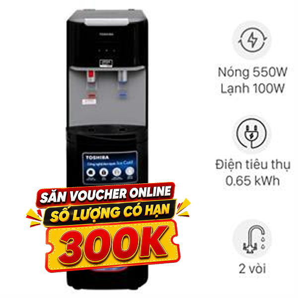 Cây nước nóng lạnh Toshiba RWF-W1669BV(K1) 650W