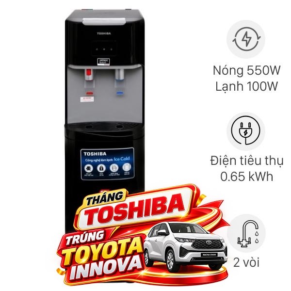 Cây nước nóng lạnh Toshiba RWF-W1669BV(K1) 650W