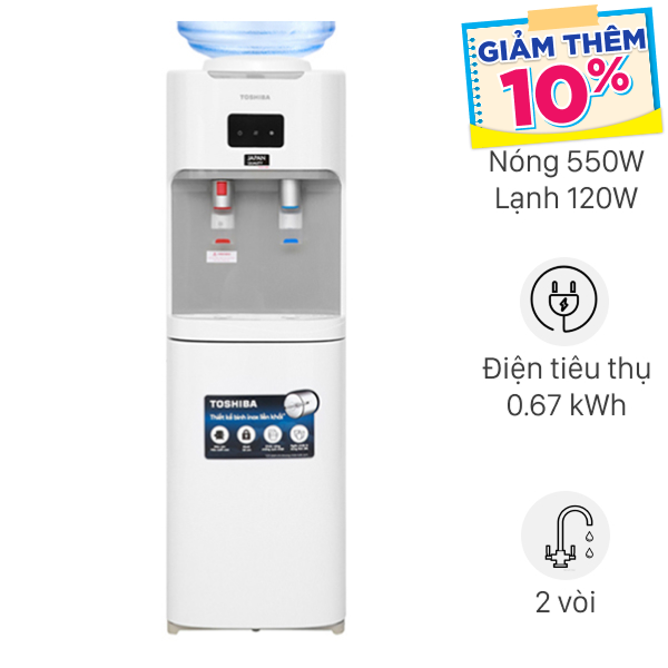 Cây nước nóng lạnh Toshiba RWF-W1664TV(W1) 670W