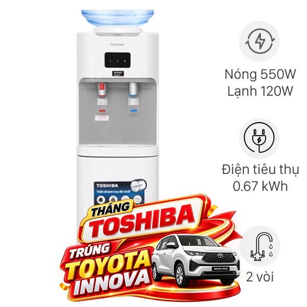 Cây nước nóng lạnh Toshiba RWF-W1664TV(W1) 670W