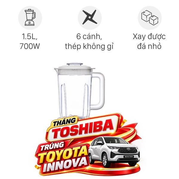 Máy xay đa năng Toshiba BL-70PR1NV