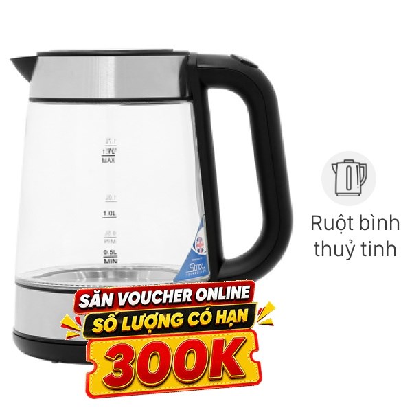 Bình đun siêu tốc Delites 1.7 lít FD-625